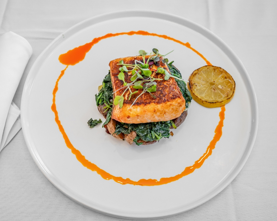 OVEN ROASTED SALMON.