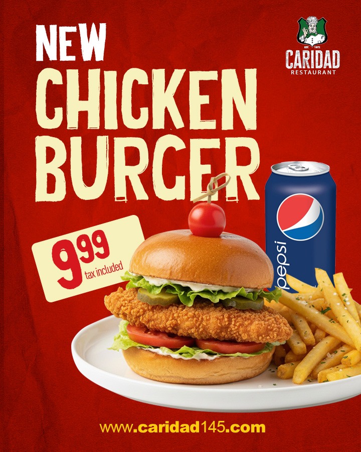 NEW- Crispy Chicken Burger.
