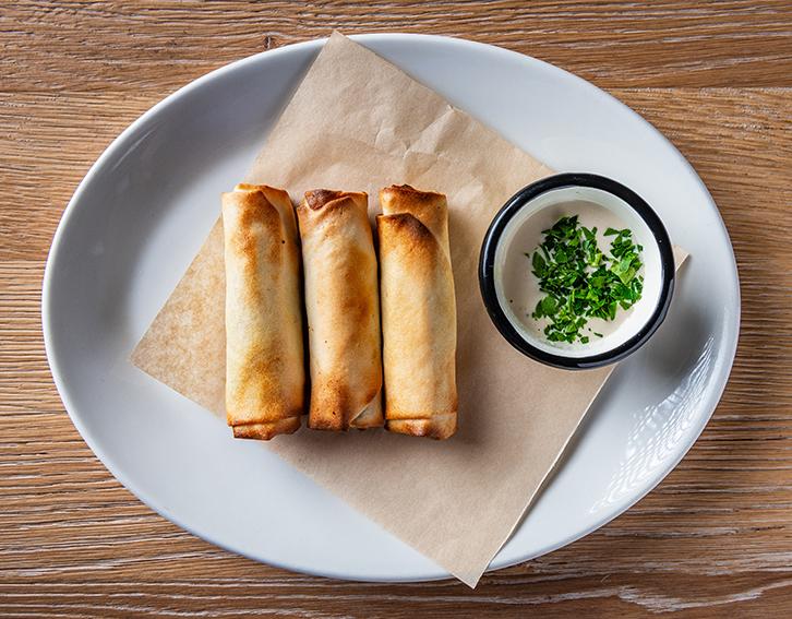 Beef Spring Rolls.