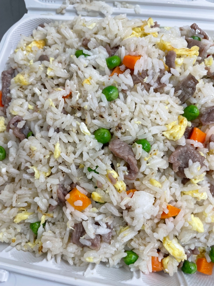 牛肉炒饭 200.Beef Fried Rice.