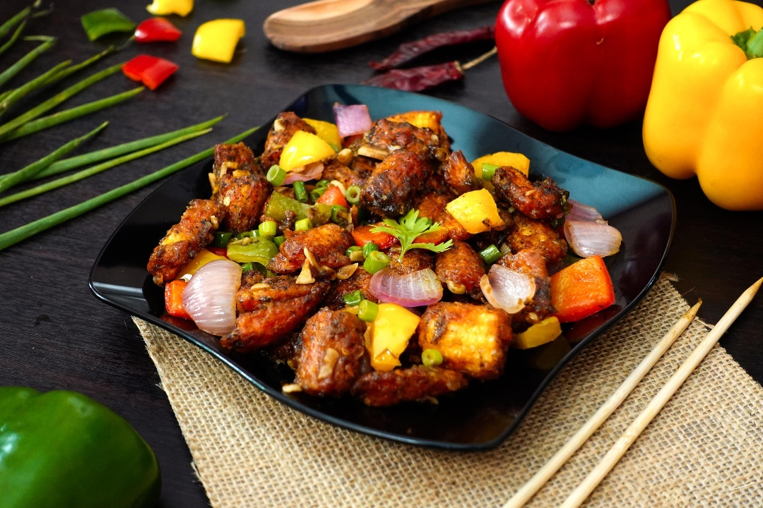 Baby Corn Manchurian.