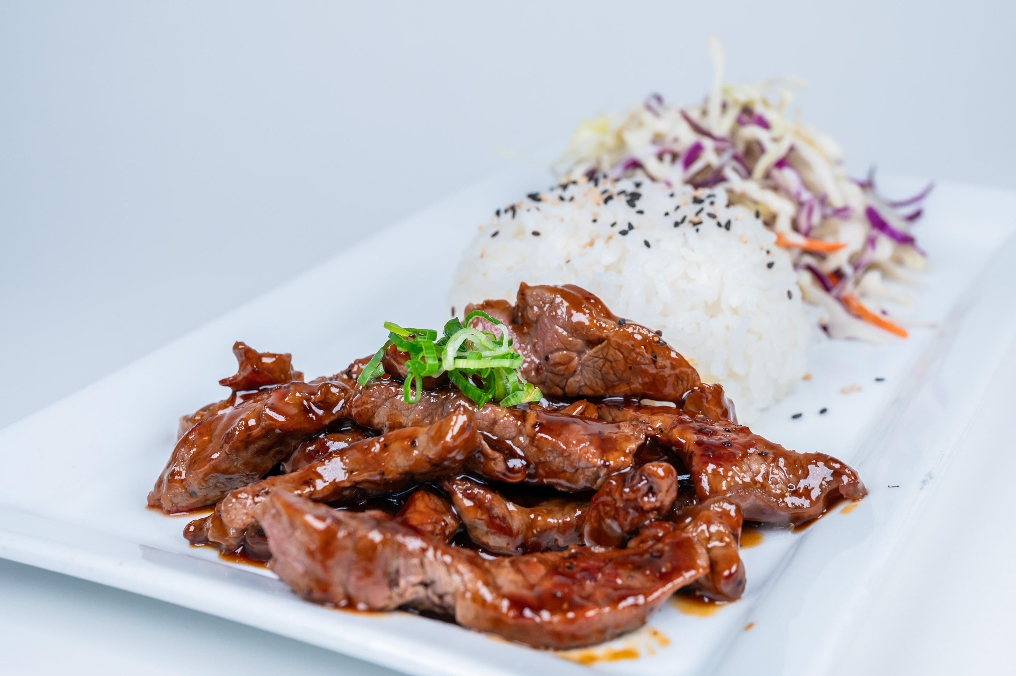 (Entree) Teriyaki Steak.