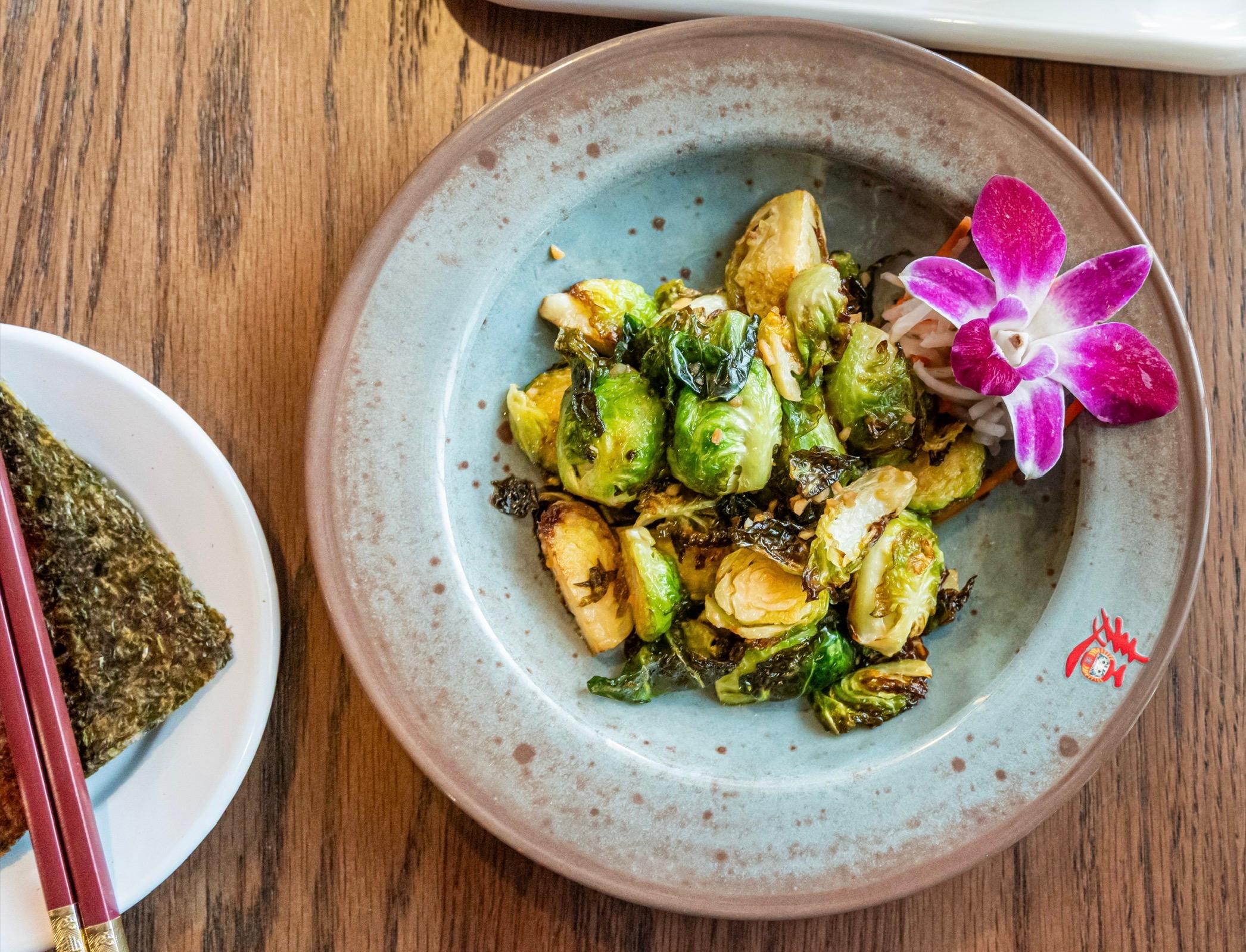 Smoked Brussels Sprouts.