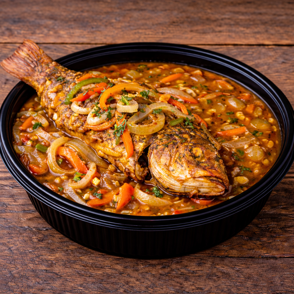 Snapper Brown stew fish only.