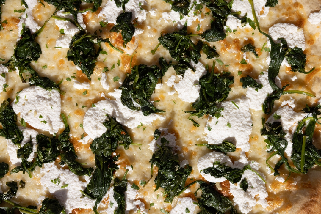 White with Spinach Pie.