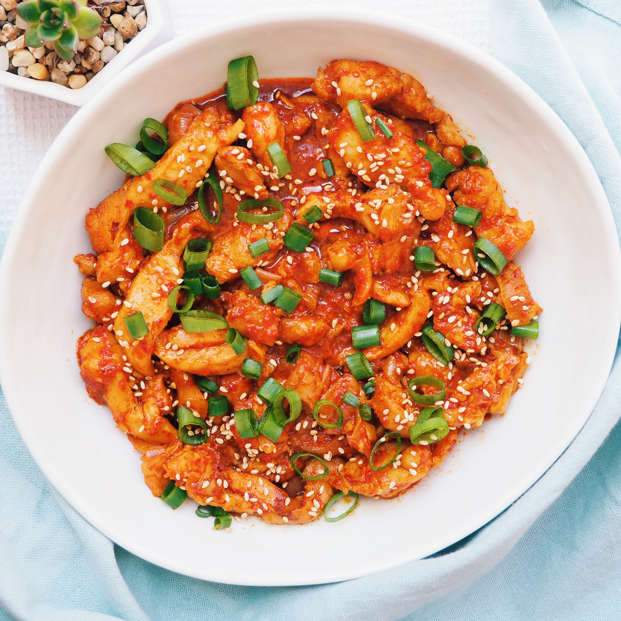 Chicken bulgogi rice.