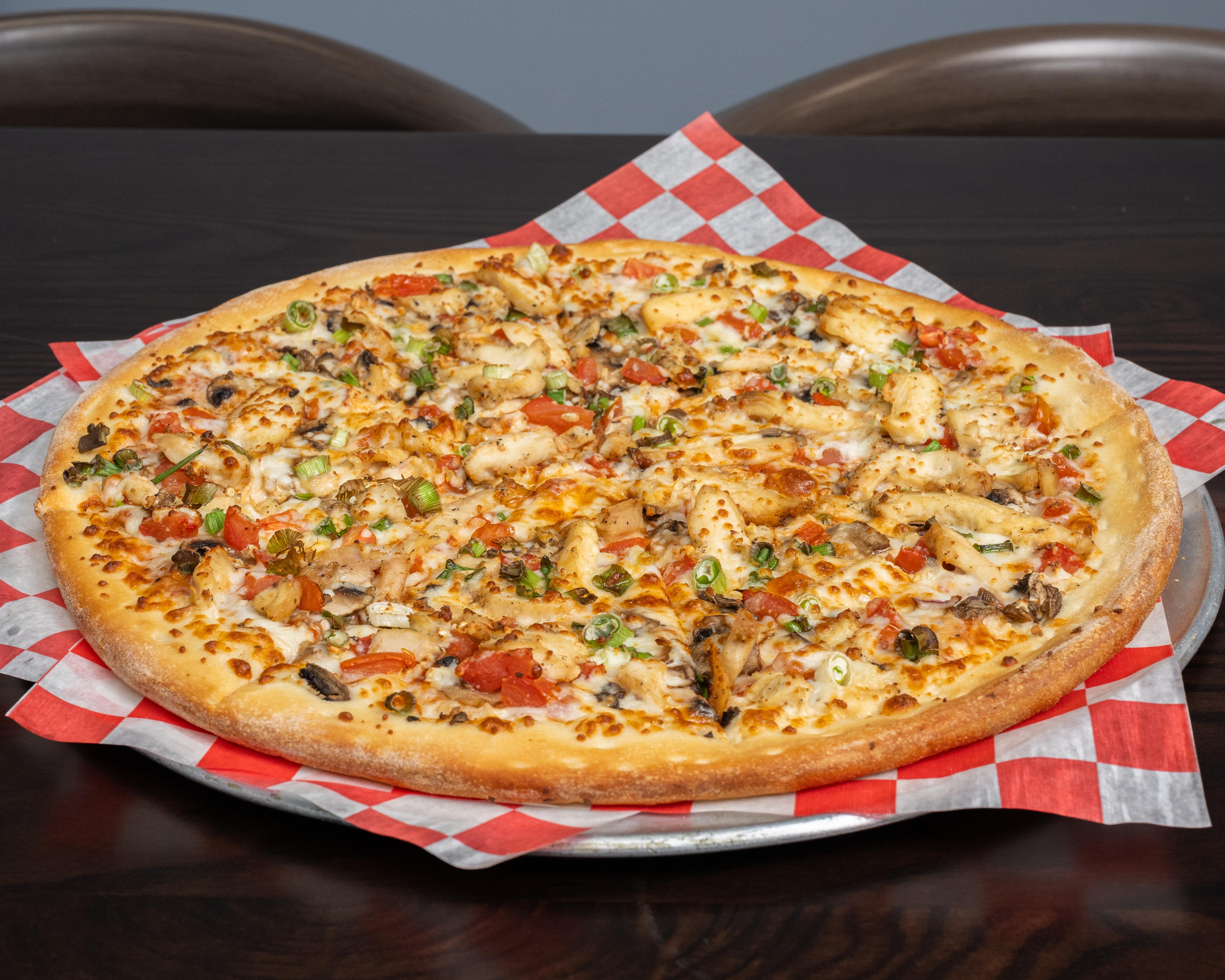 X-Large 18" Garlex Chicken Pizza.