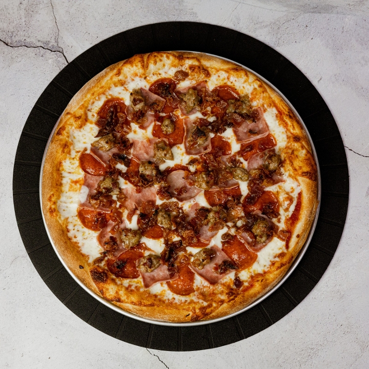 12" All Meat Pizza.
