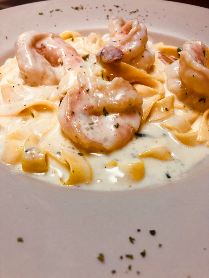 Shrimp Alfredo.