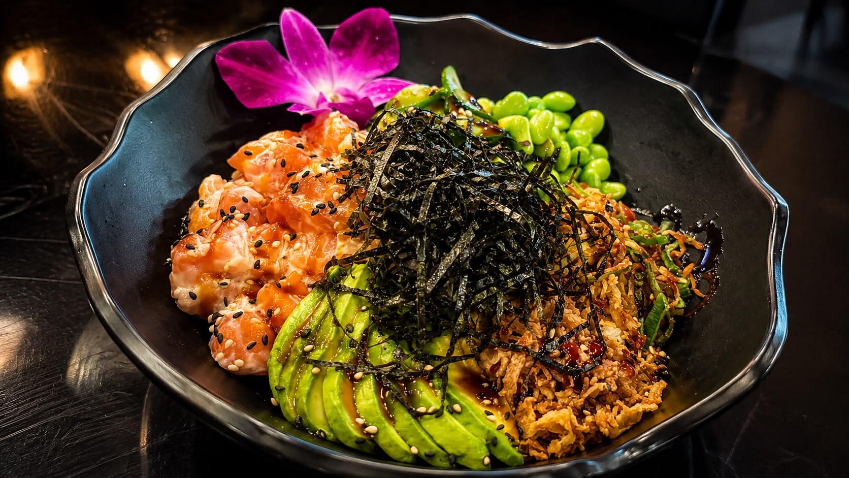 Salmon Love Poke Bowl.