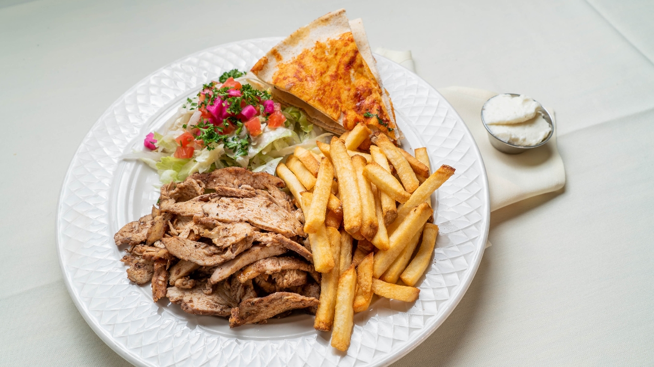 Chicken Shawerma Plate.