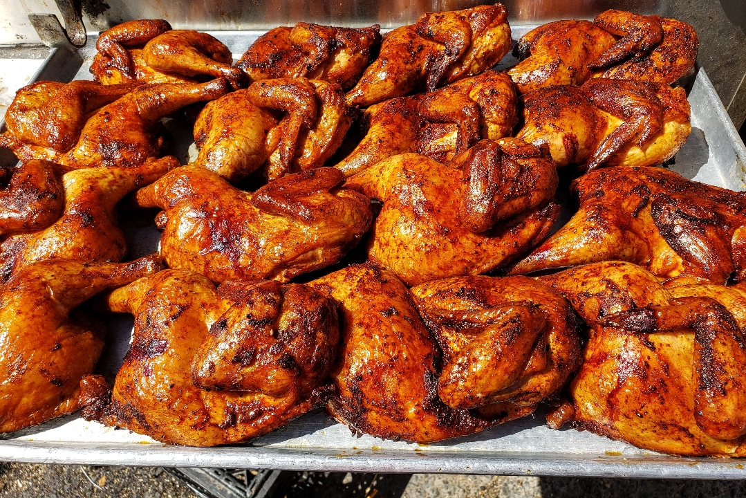 Half Smoked Chicken.