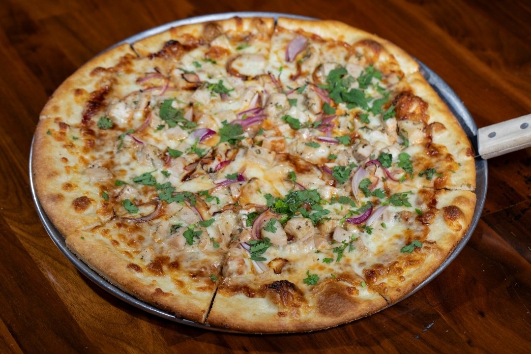 BBQ Chicken Pizza.