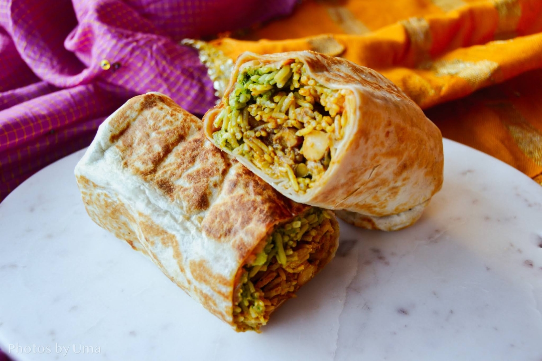 Pav Bhaji Burrito.