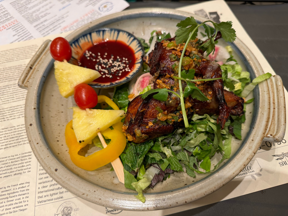 5 Spice Buttered Quail.