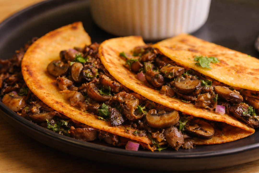 Peppered Mushroom Tacos X1.