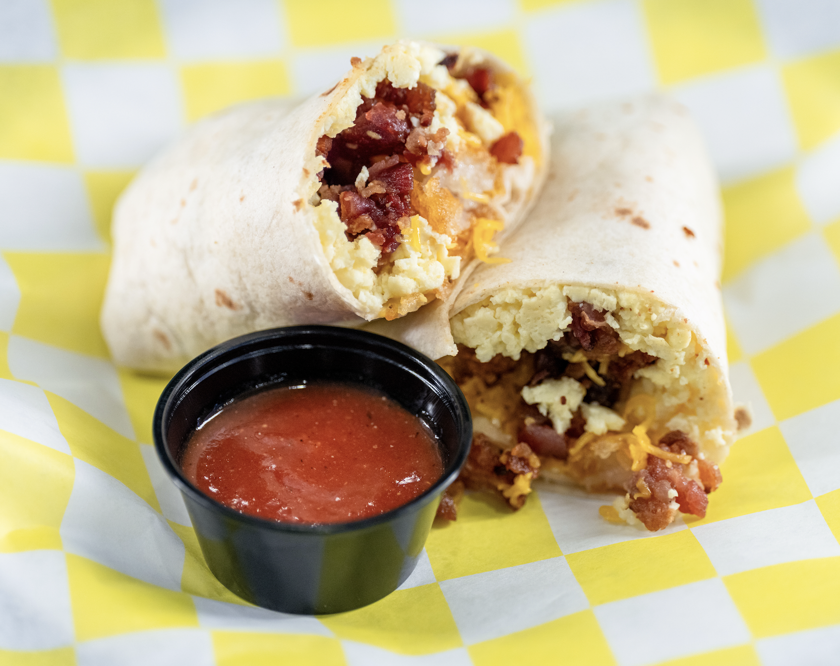Casa Breakfast Burrito Bacon.