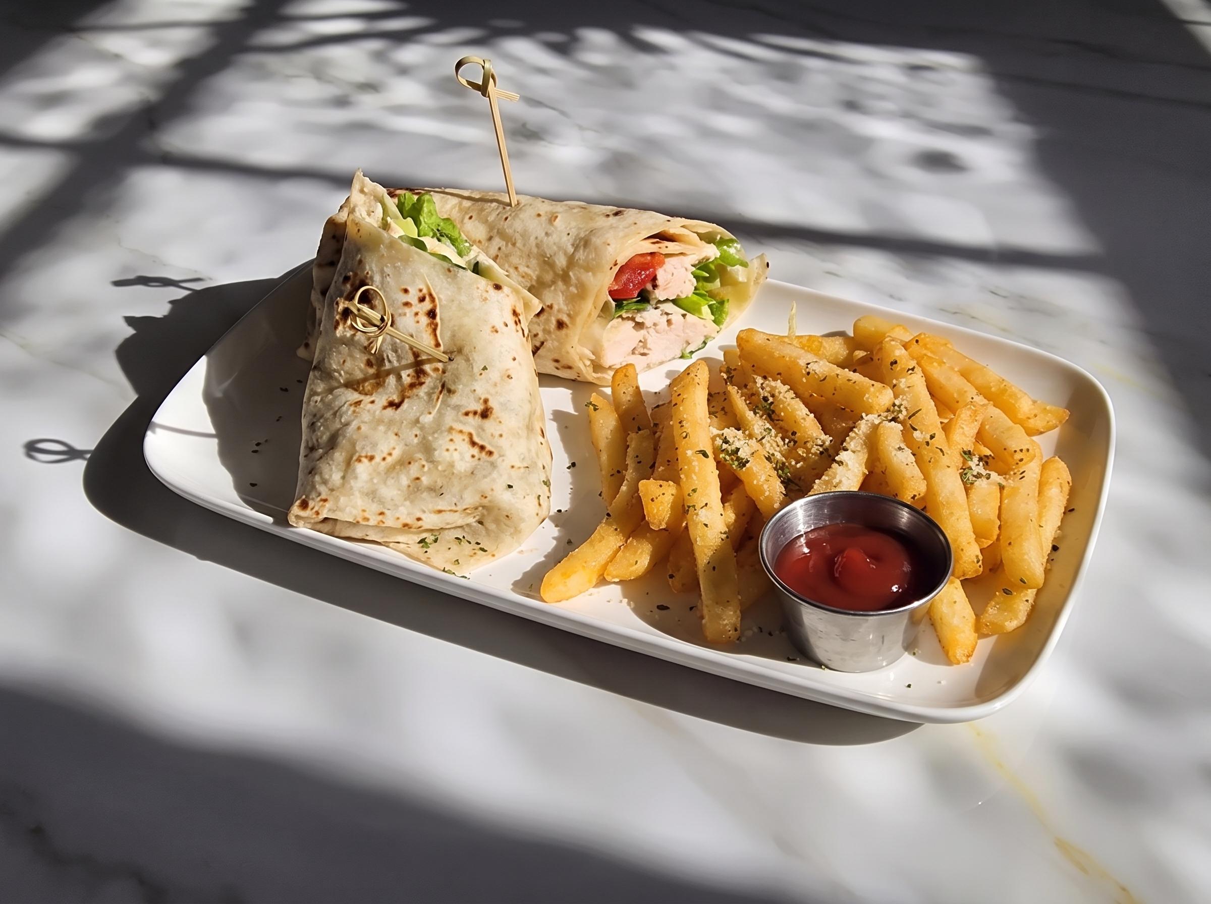 Chicken Caesar Wrap.
