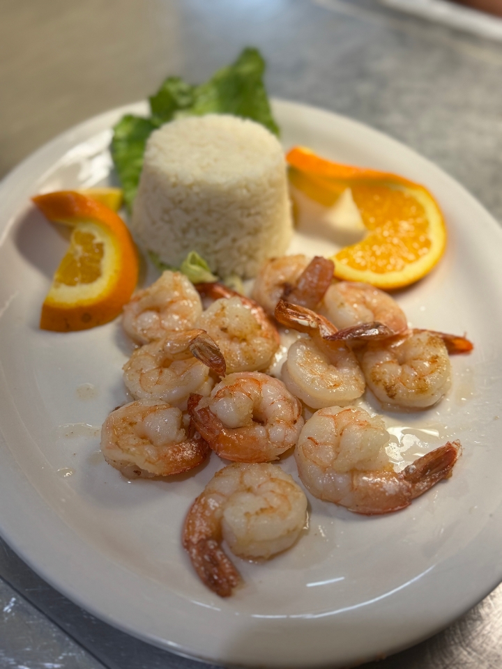 Camarones Al Mojo De Ajo.