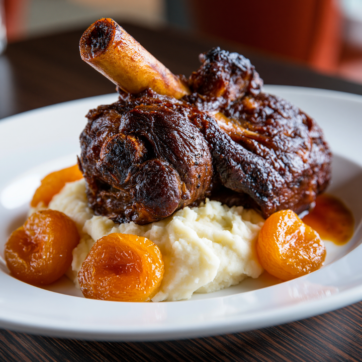 Braised Lamb Shank.