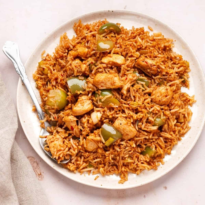 Chicken Schezwan Fried Rice.