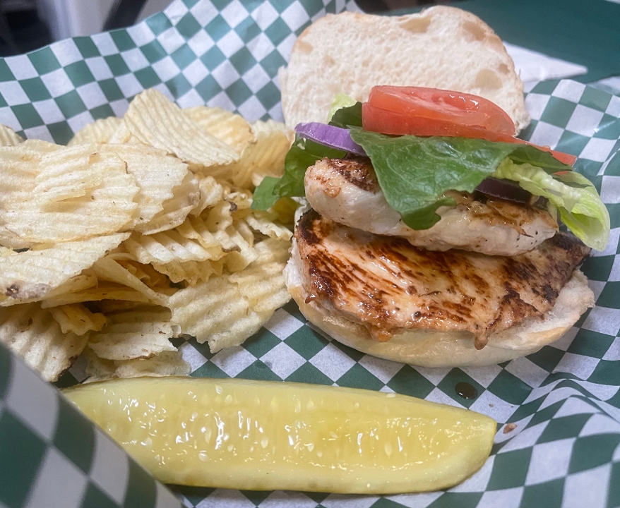 Two Breast Grilled Chicken Sandwich.