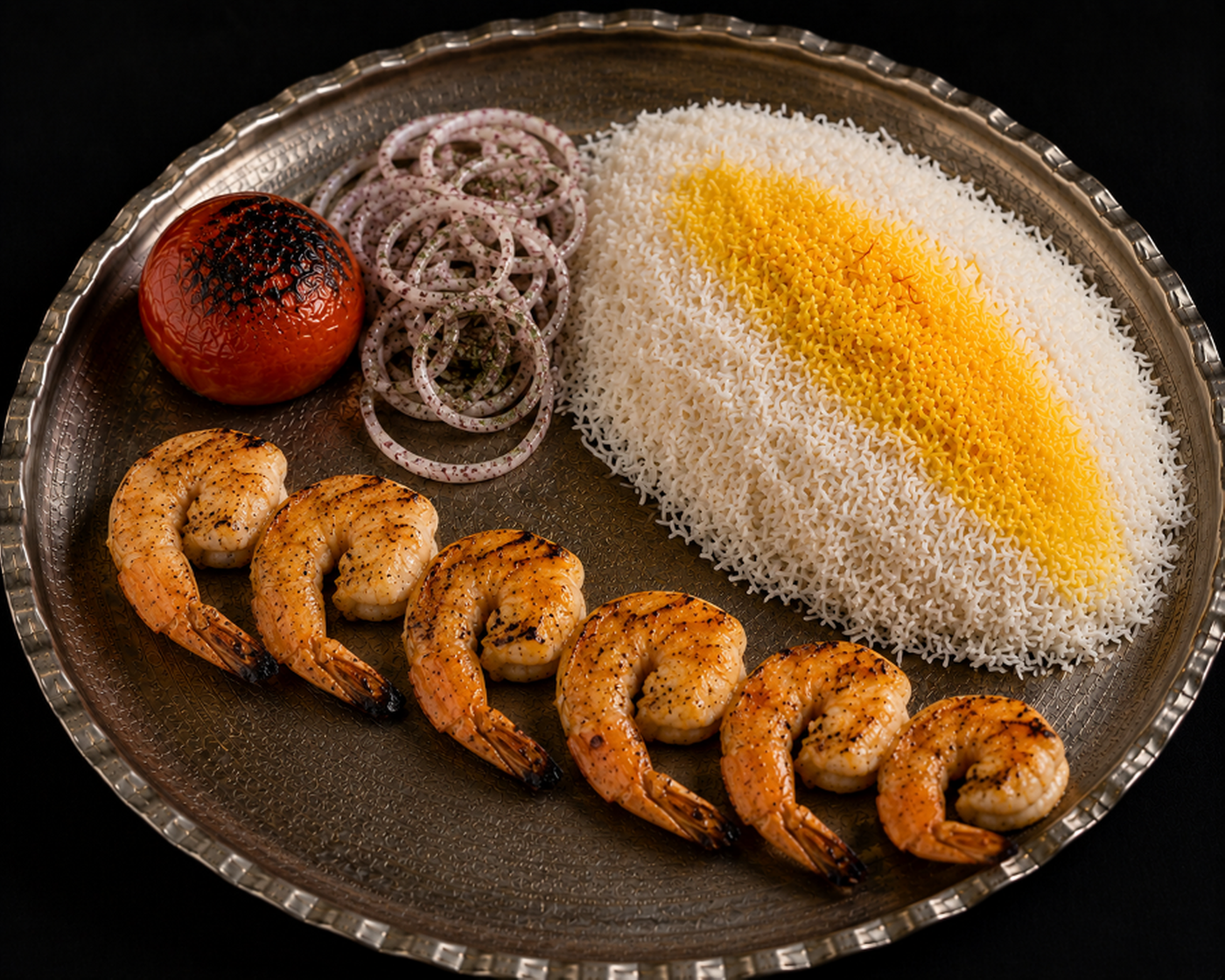 Shrimp Kabob (کباب میگو).