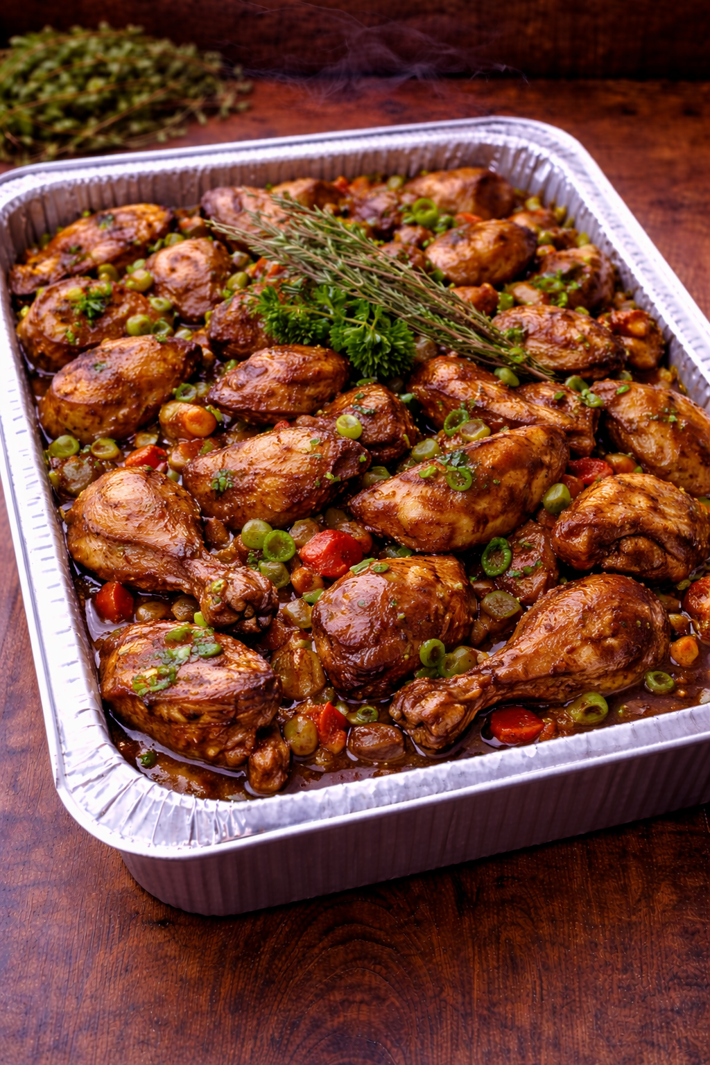 Brown Stew Chicken (Catering).