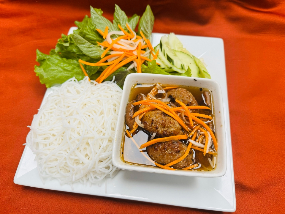 60-Hanoi Style Grilled Pork with Rice Vermicelli - Bun Cha Ha Noi.