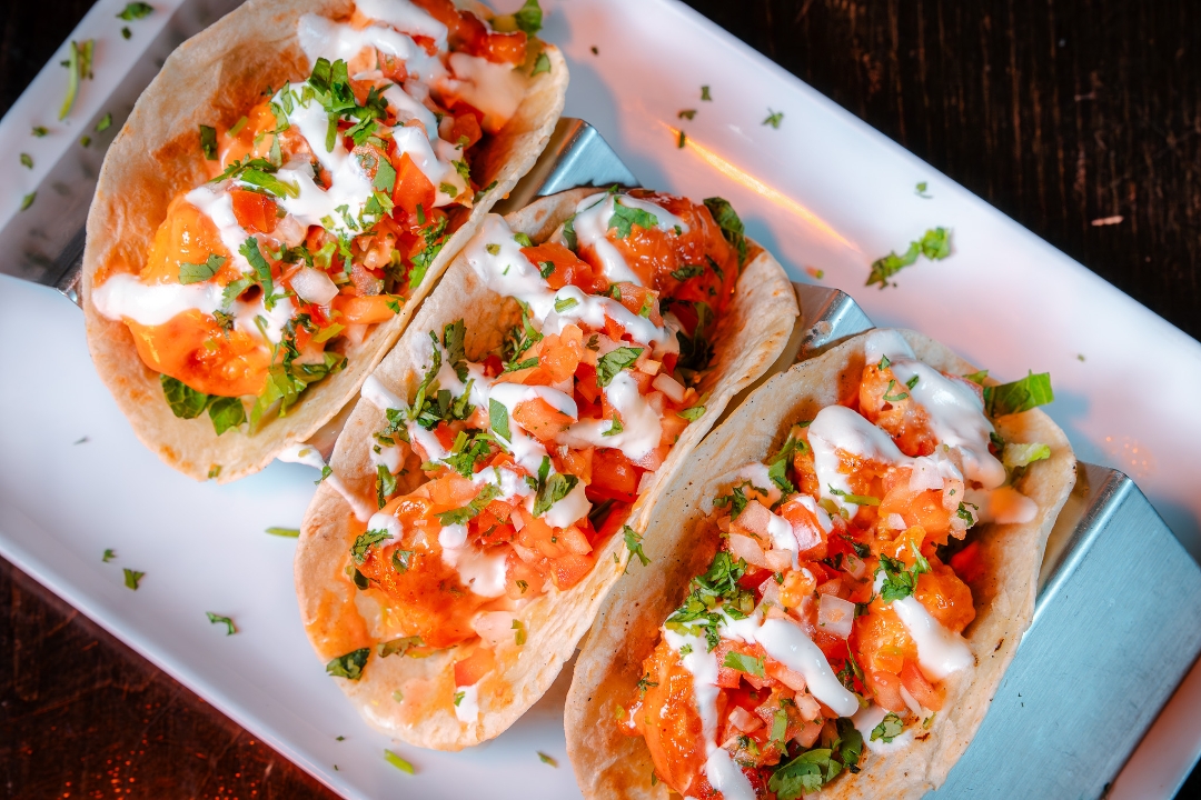 Bang Bang Shrimp Tacos.