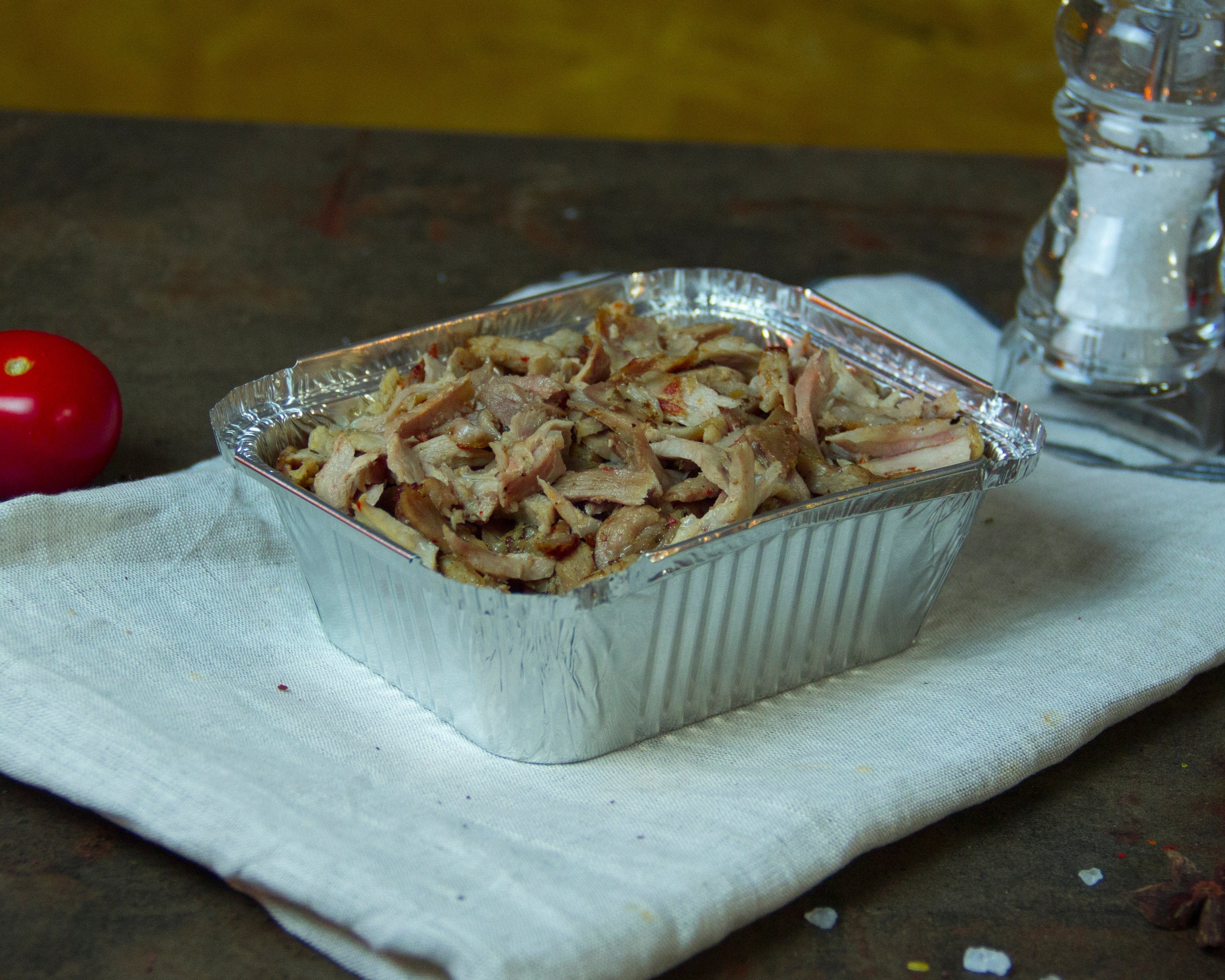 Petite portion de viande kebab