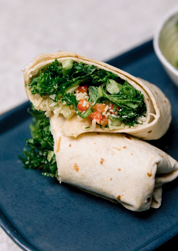 Plant Med Kale Wrap.