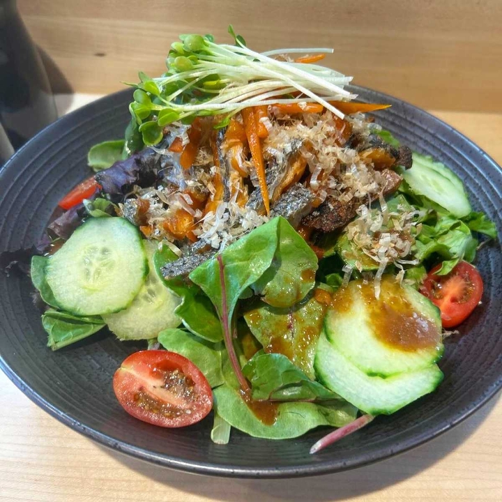 Salmon Skin Salad.