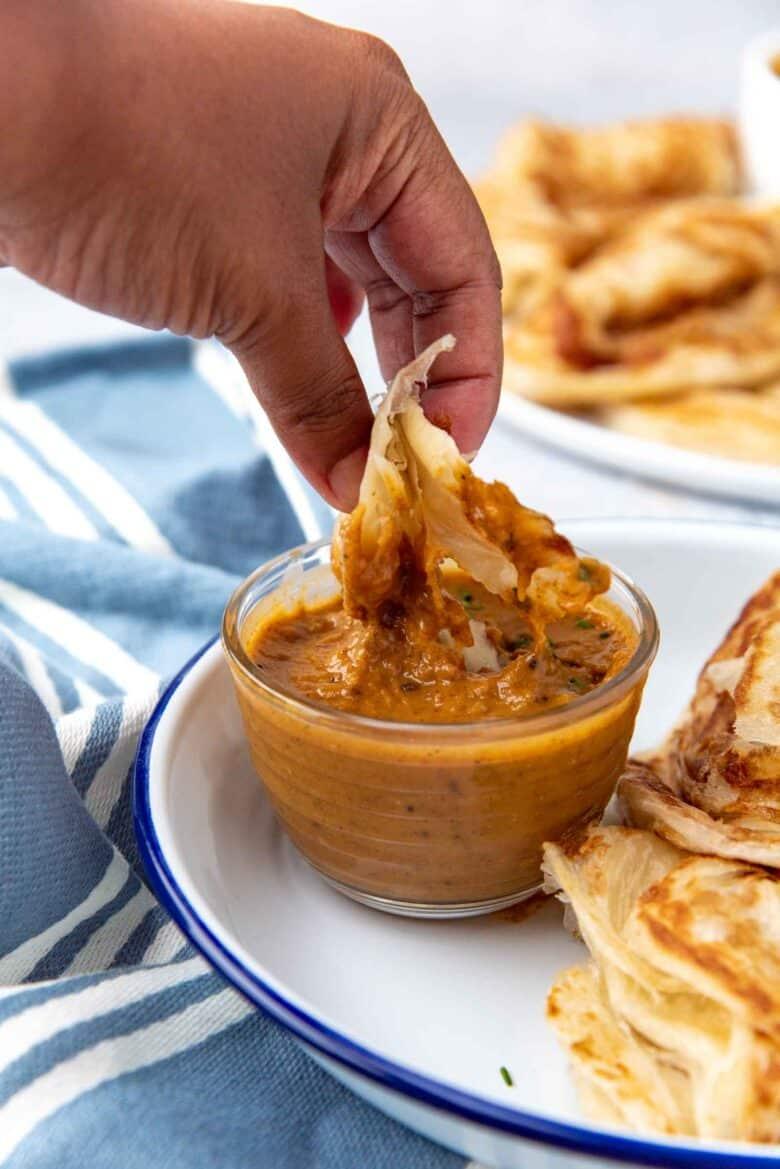 Paratha & Dip.