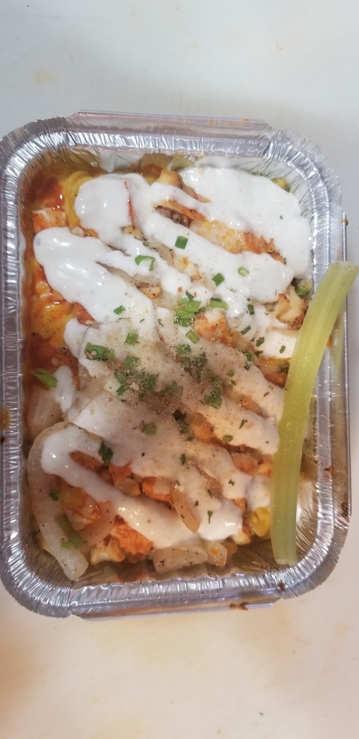 Buffalo Chicken Mac n Cheese.