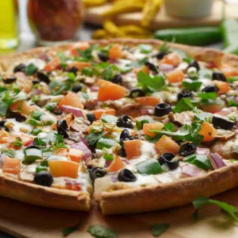 Deep Pan Indian Paneer Pizzatwist.