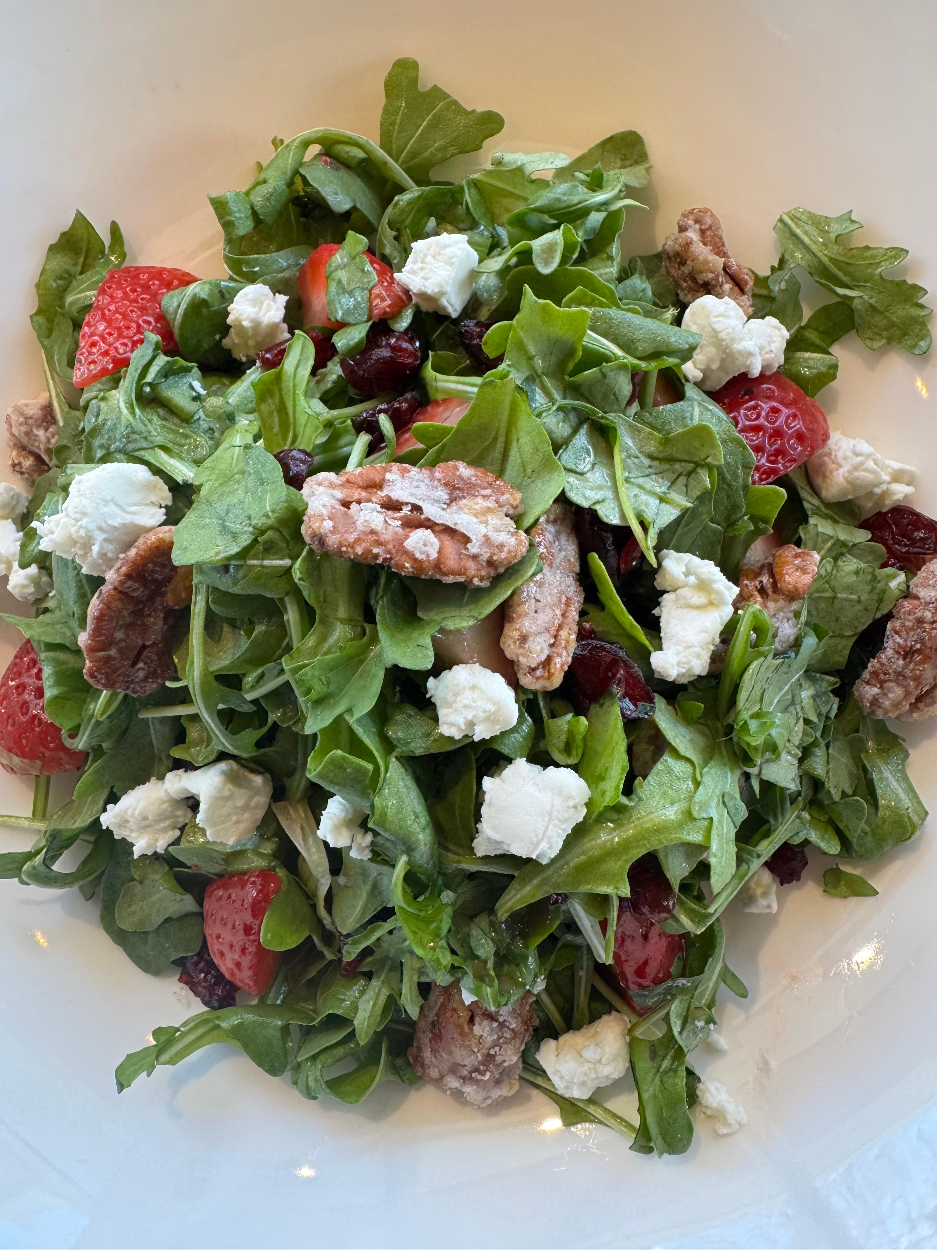 Strawberry Arugula Salad.