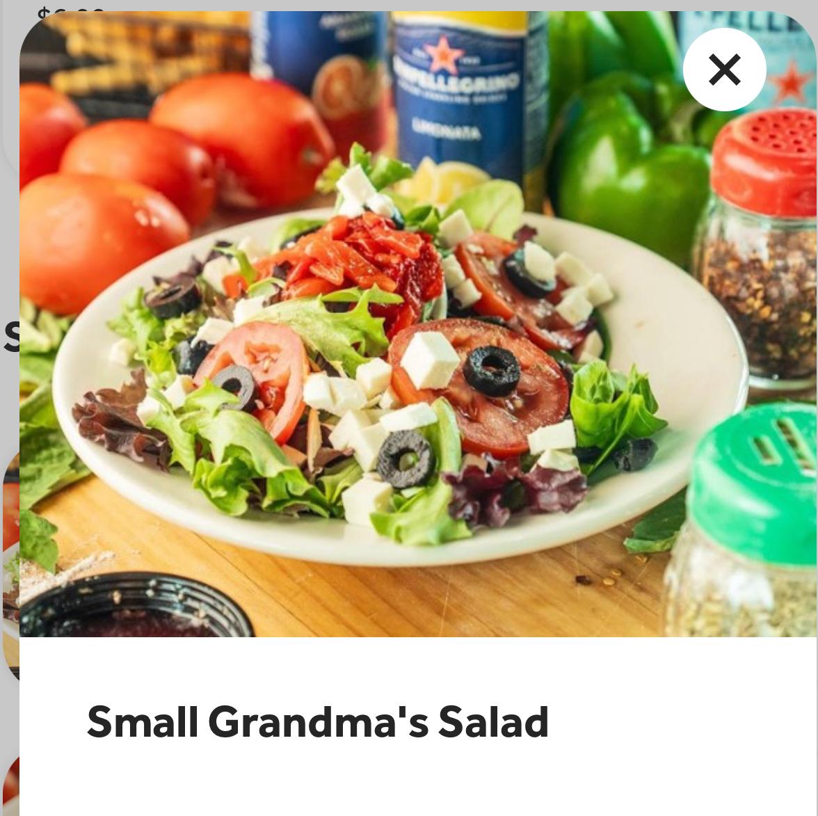 Small Grandma's Salad.
