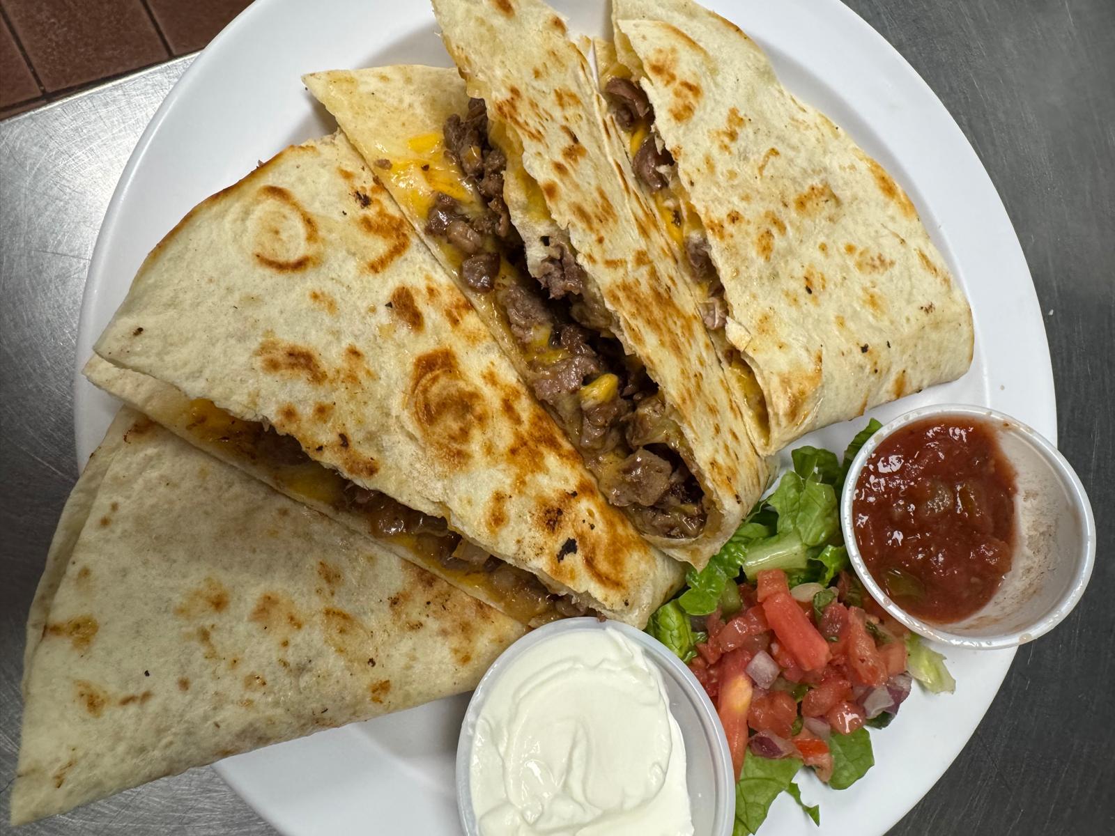 Steak Quesadilla.