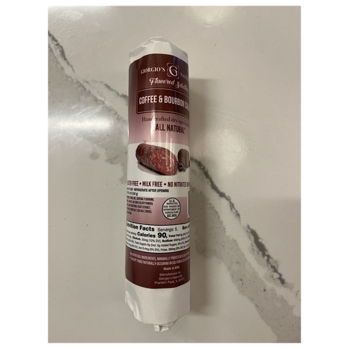 Giorgio's Naturals Coffee & Bourbon Salami.