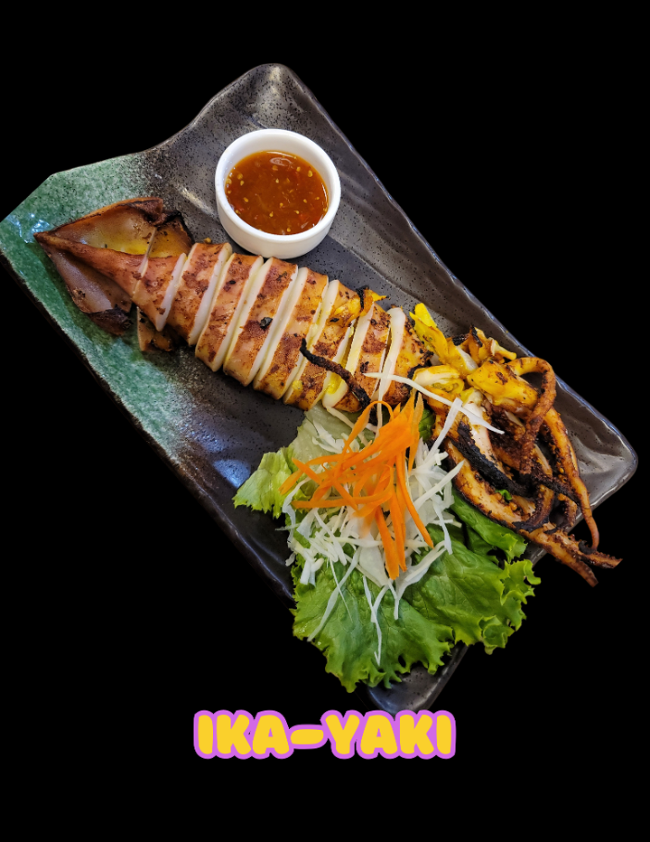 Ikayaki (Grilled squid).