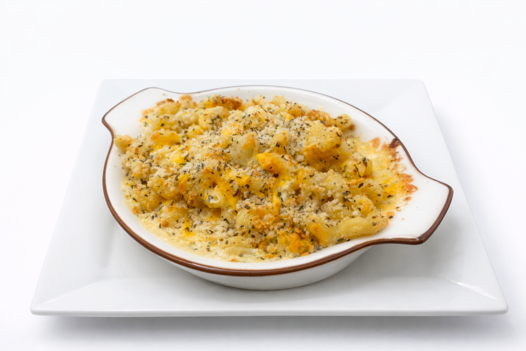 Baked Mac & Cheese.