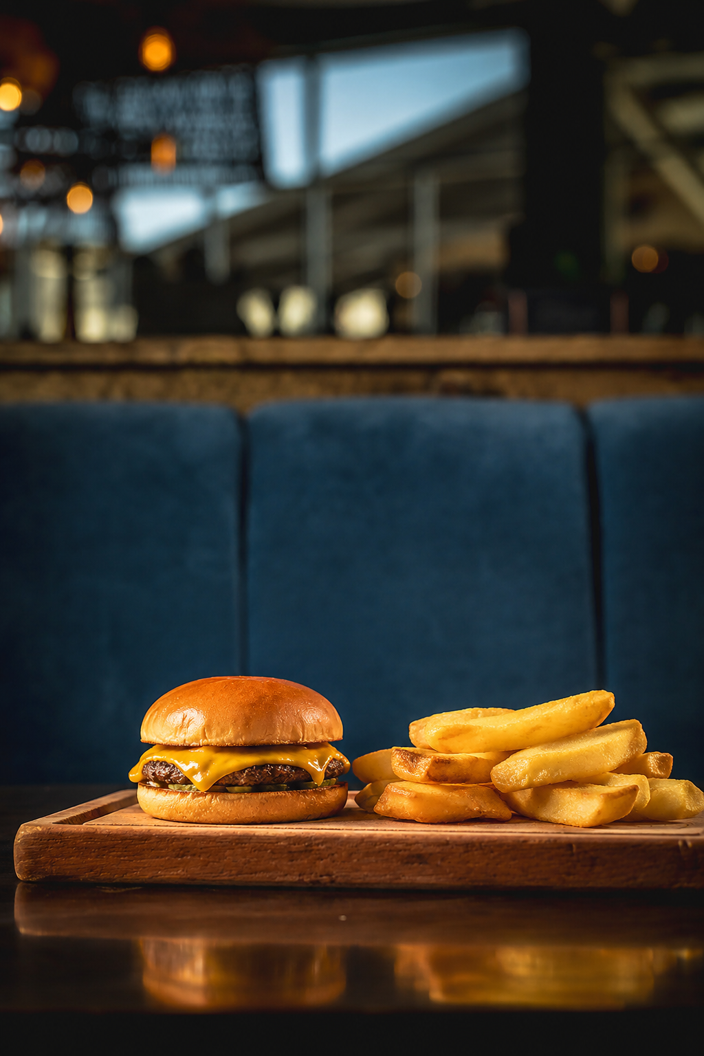 Kids Cheeseburger and Fries.