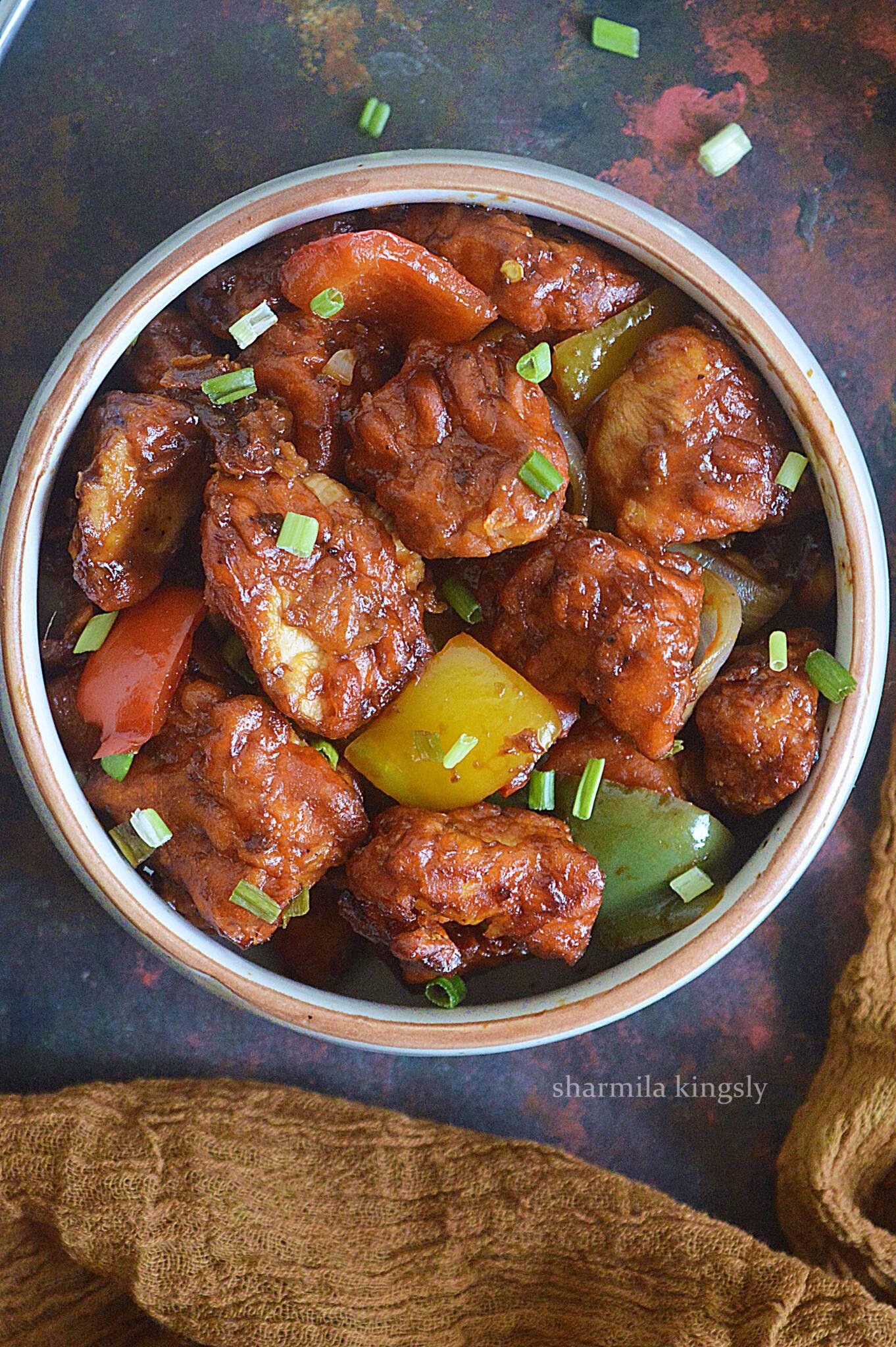 Chicken Manchurian.
