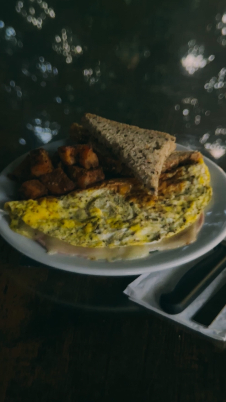 Ham and Cheese Omelette.