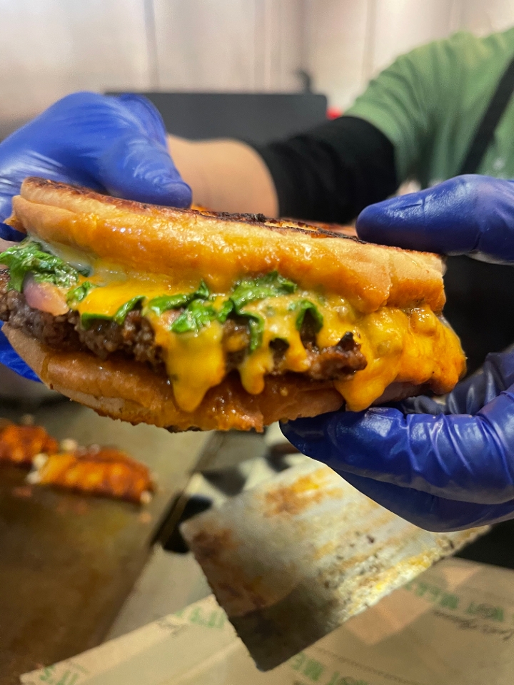 GRILLED CHEESE BURGER.