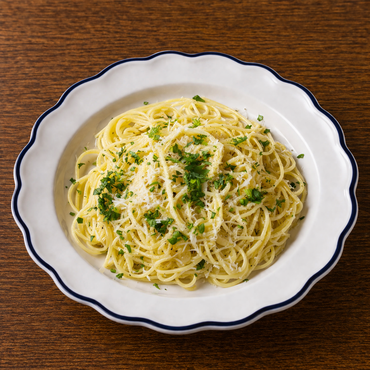 Pasta w/ Garlic & Oil.