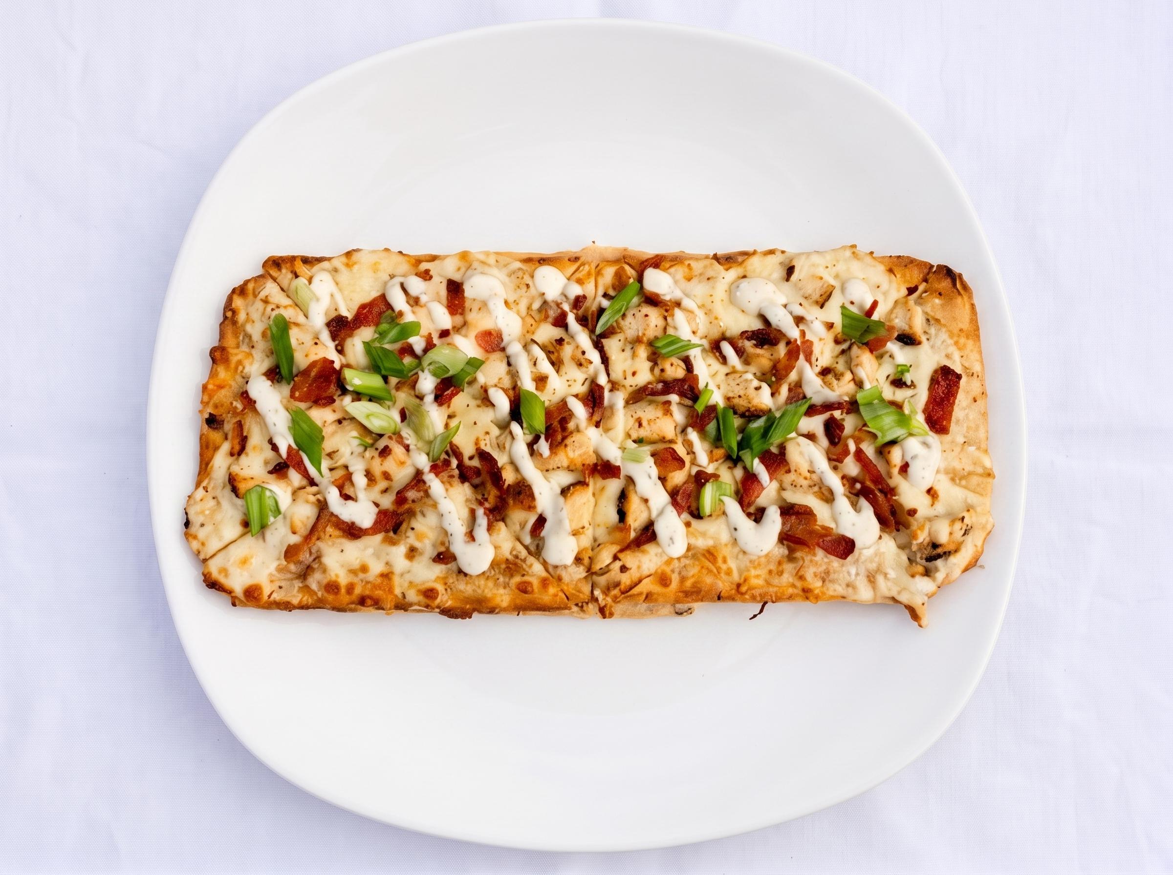 Chicken Bacon Ranch Flatbread.
