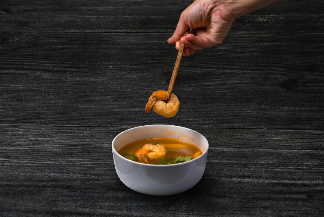 Tom yum seafood.