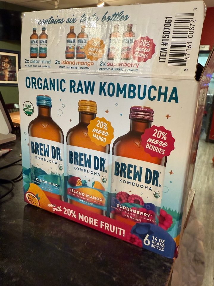 Organic Fruity Favorite Kombucha.